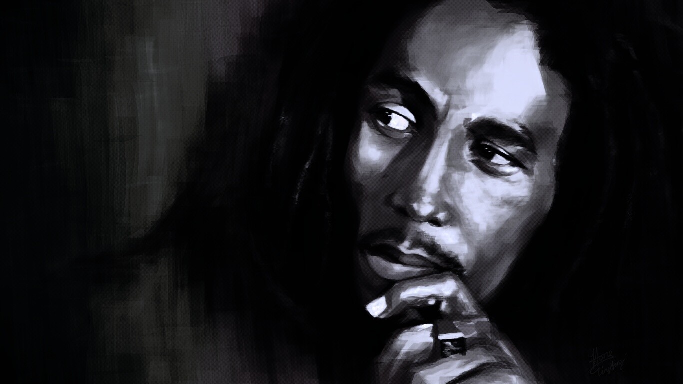 Портет Боба Марли обои