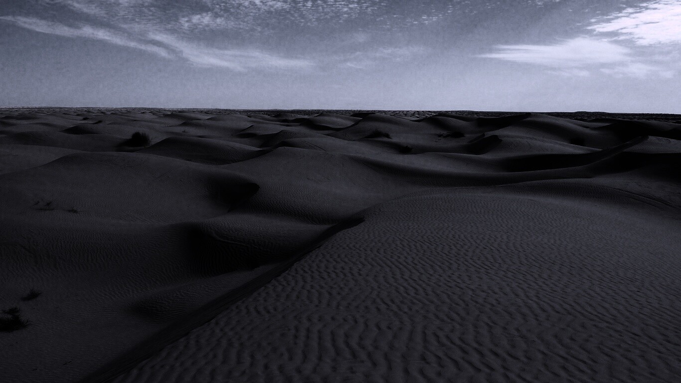 Пустыня до самого горизонта обои