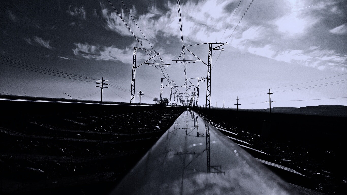 Фото вдоль железной дороги обои