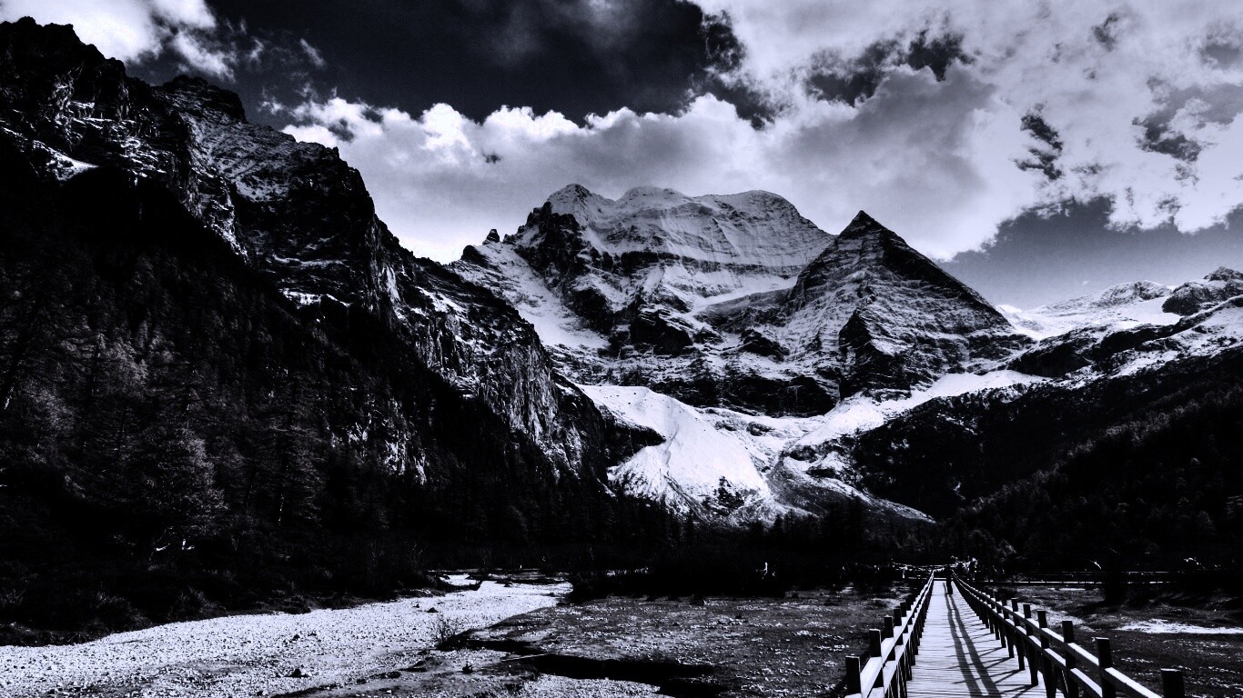 Дорога в горы обои