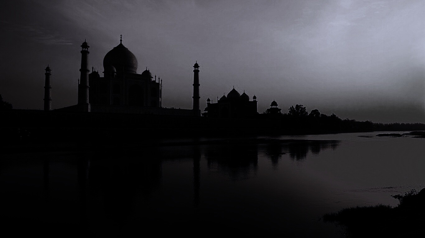 Тадж Махал в сумерках обои