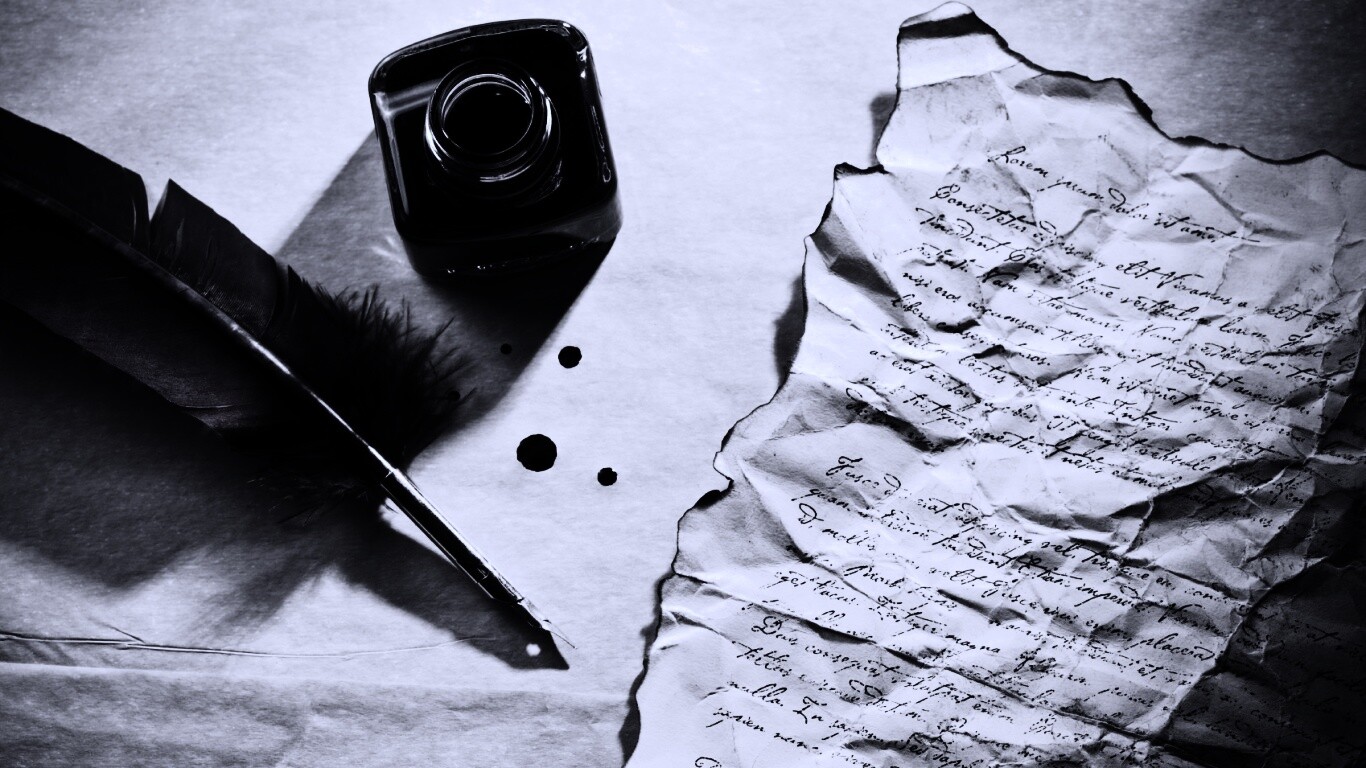 Мятое письмо обои