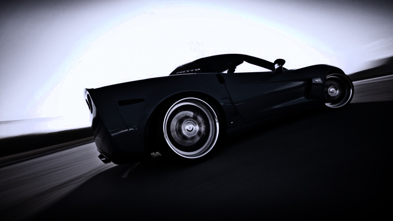 Гоночный спорткар синего цвета обои