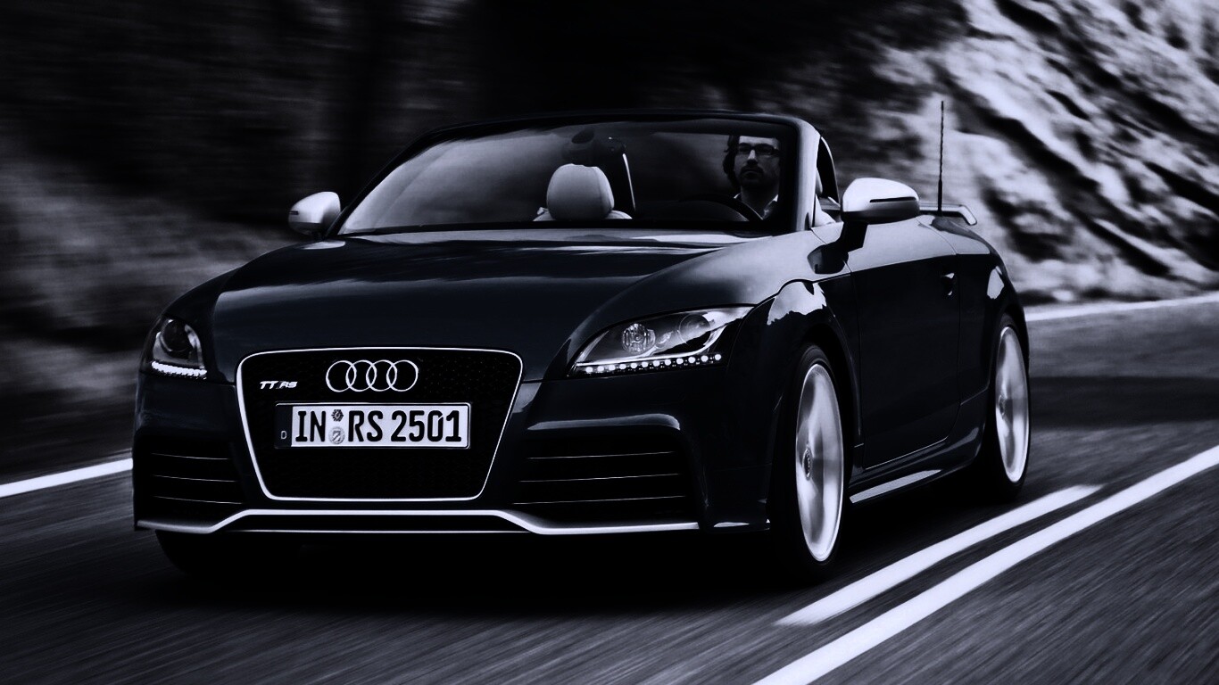 Кабриолет ауди: вид спереди обои