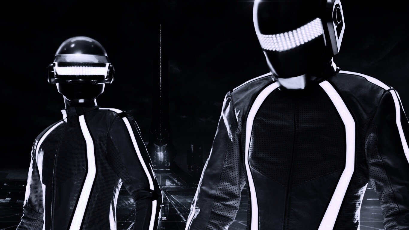 Daft Punk на съемках фильма TRON обои