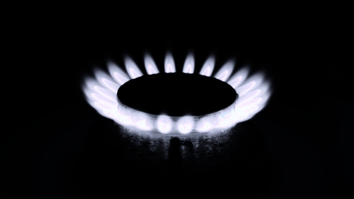 Огонь газовой конфорки обои