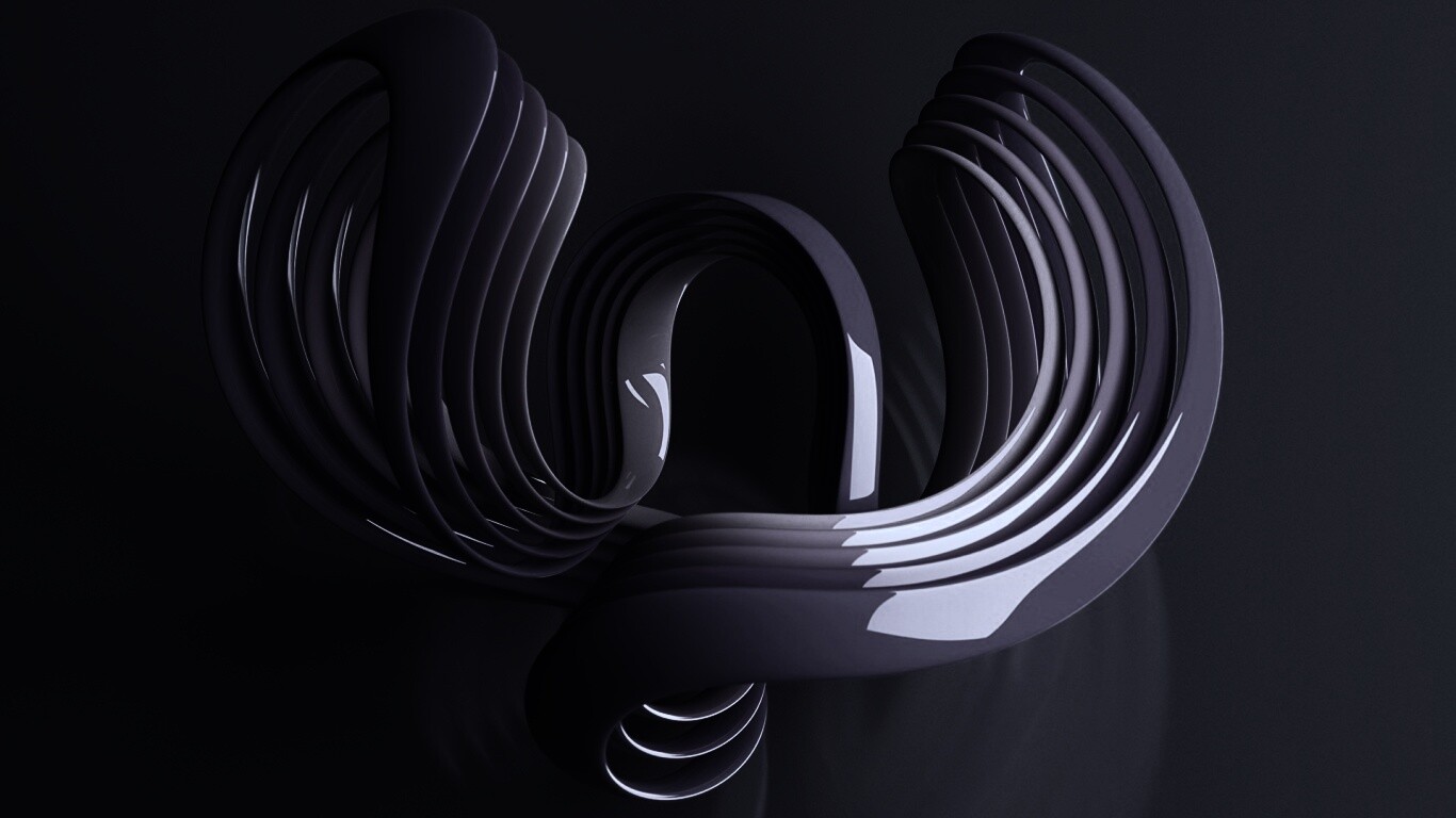 Фиолетовые изгибы обои