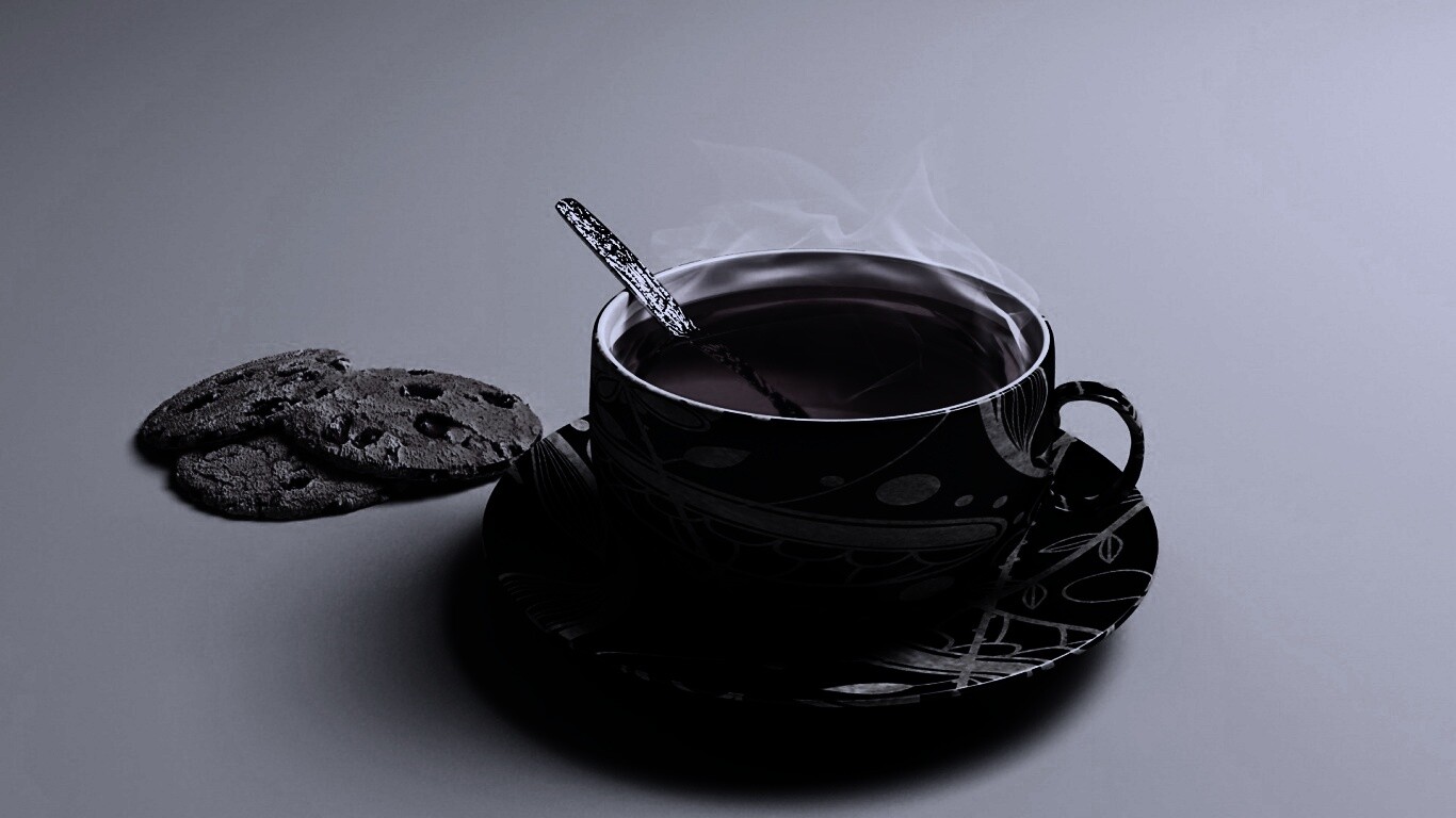 Чаек с печеньками обои