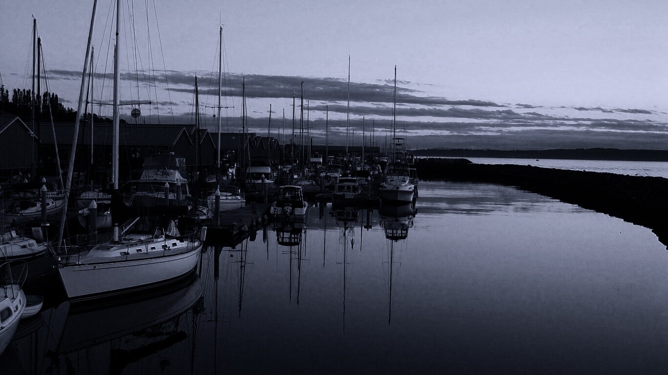 Лодочная пристань обои