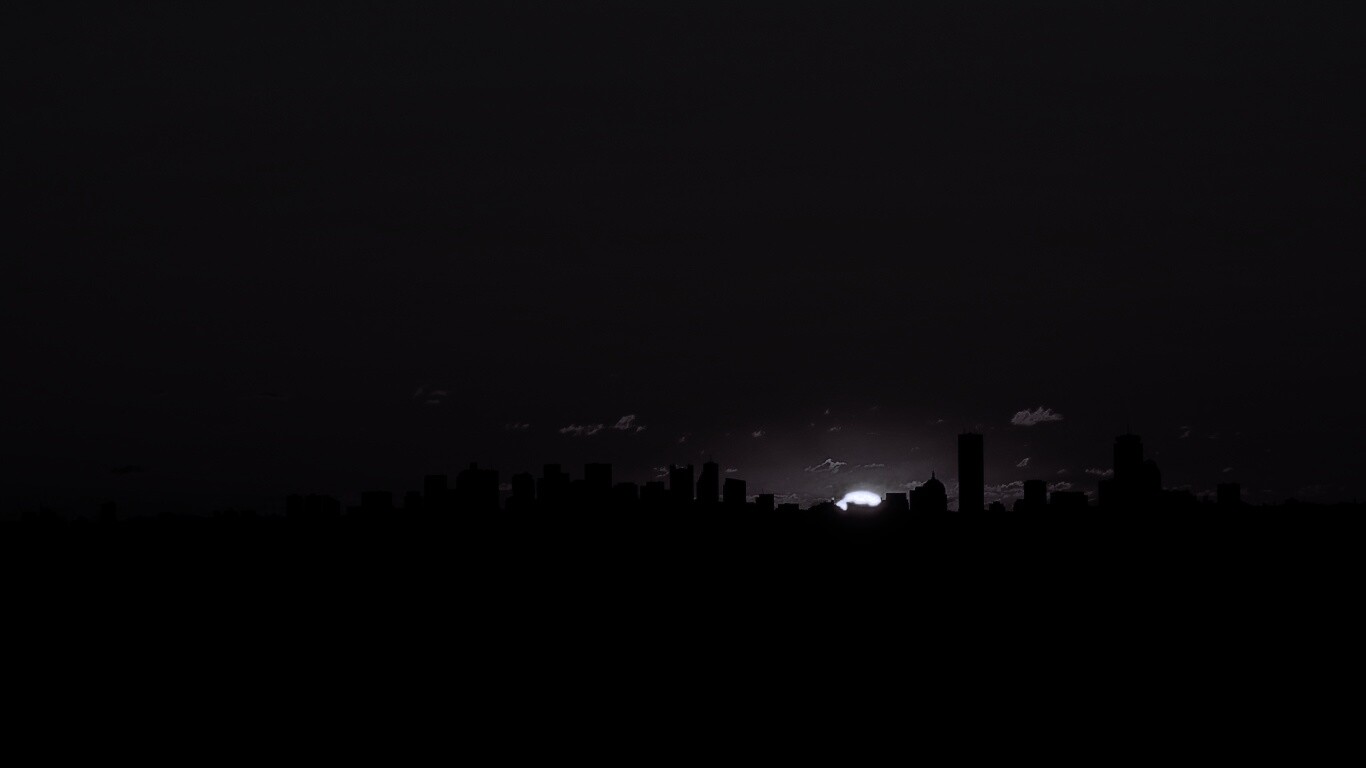 Бостонский закат обои