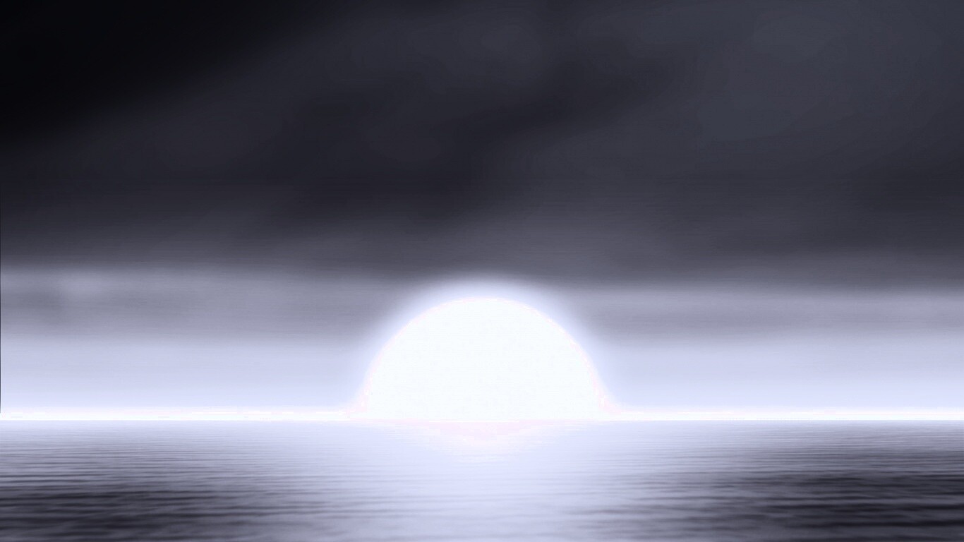 Нереальный закат обои