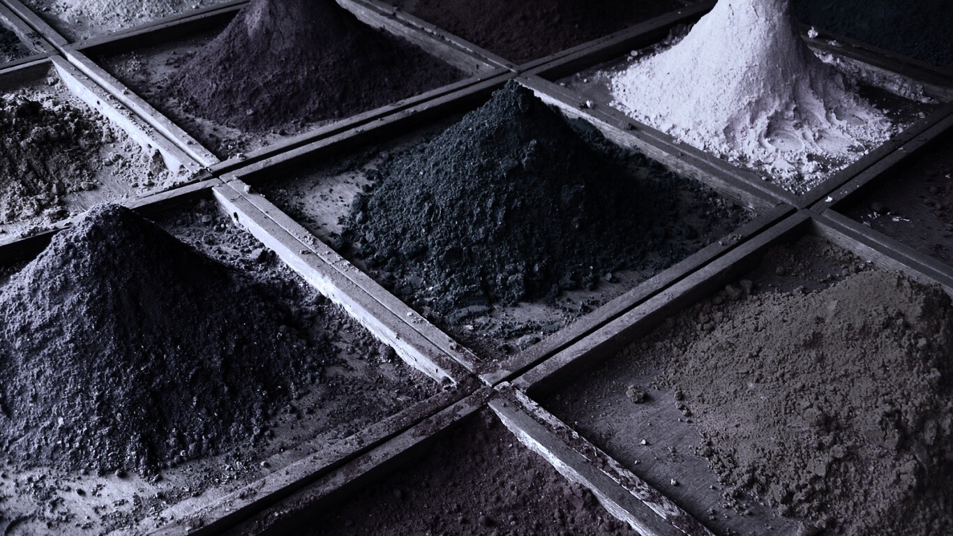 Цветной песко обои