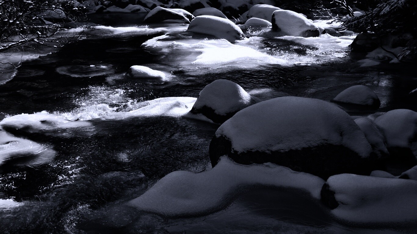 Замёрзжая речка обои