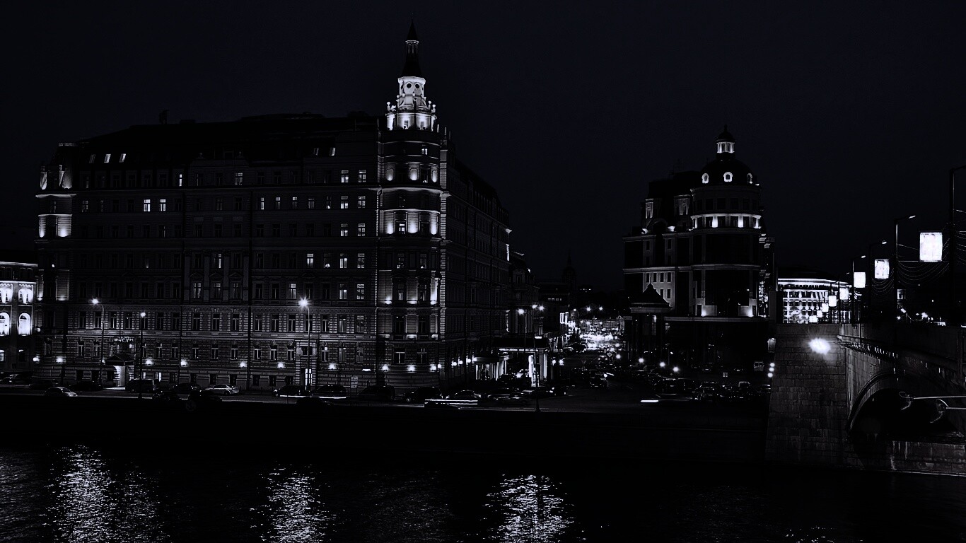 Ночной город обои