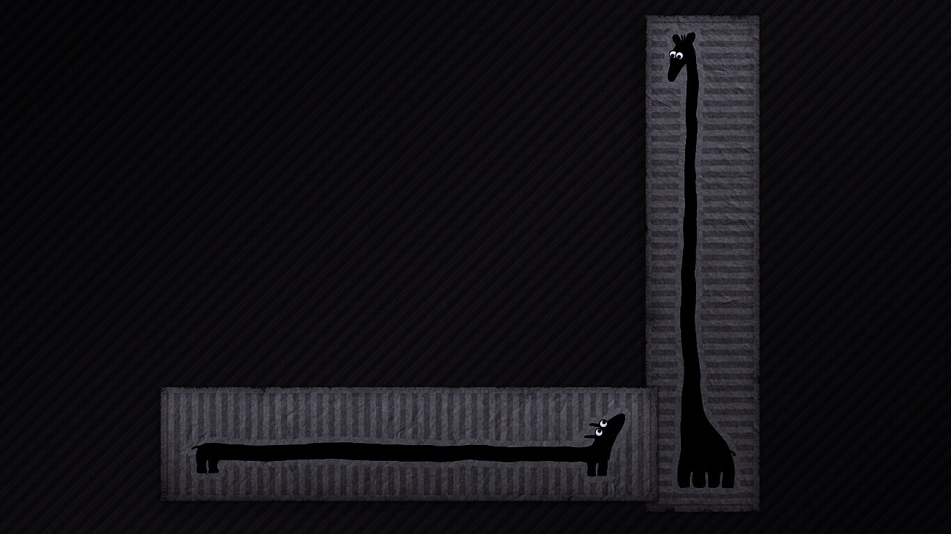 Жираф и такса обои