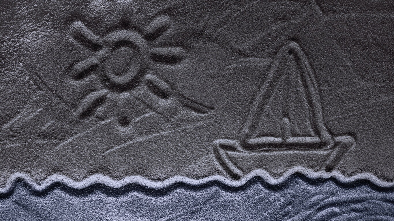 Рисунки на песке обои