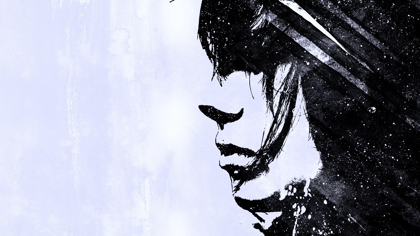 Стильные черно-белые обои обои