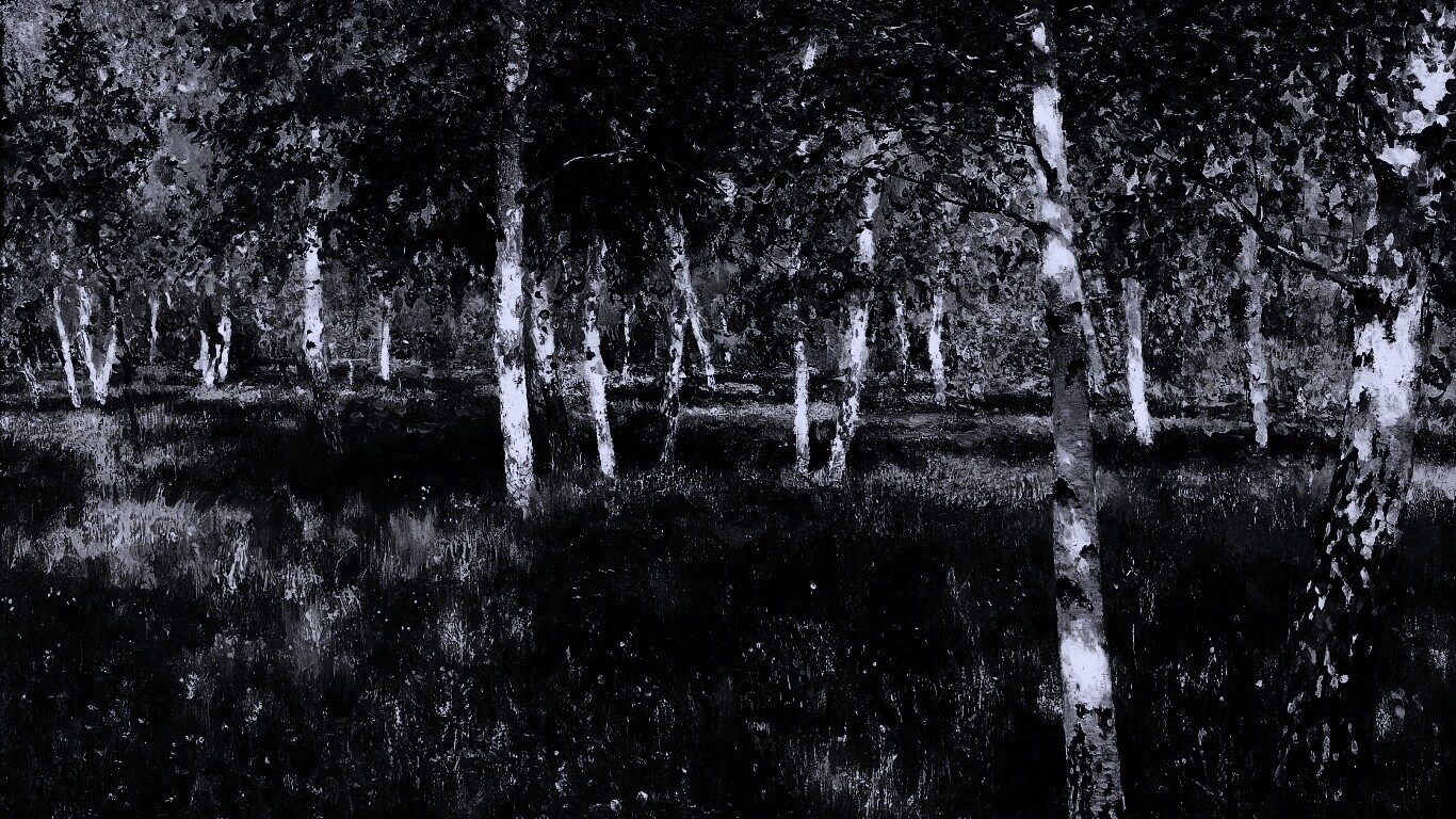 Левитан "Берёзовая роща" обои