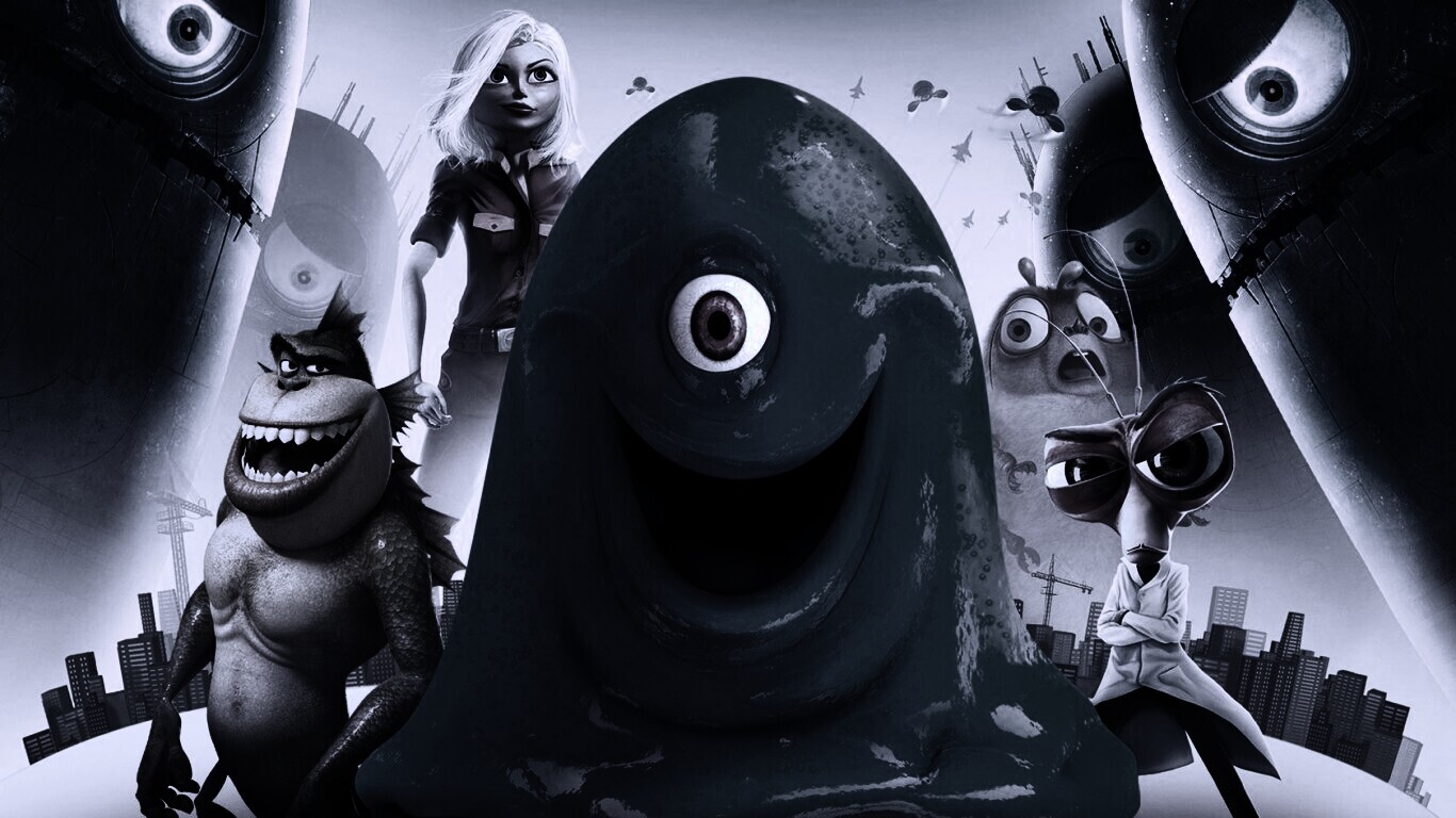 Монстры против пришельцев обои