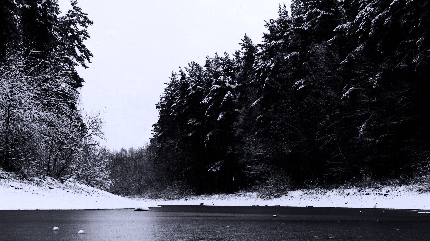 Зимняя дорога обои