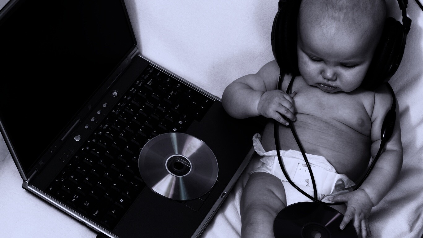 Маленький диск жокей обои