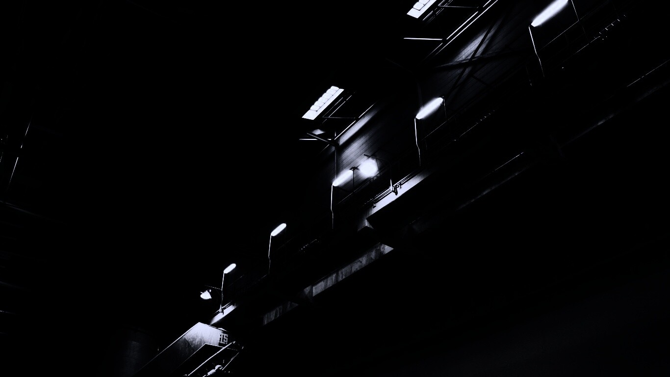 Платформа ночью обои