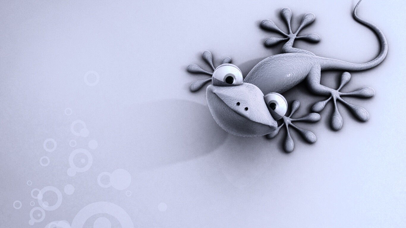 Ящерка обои