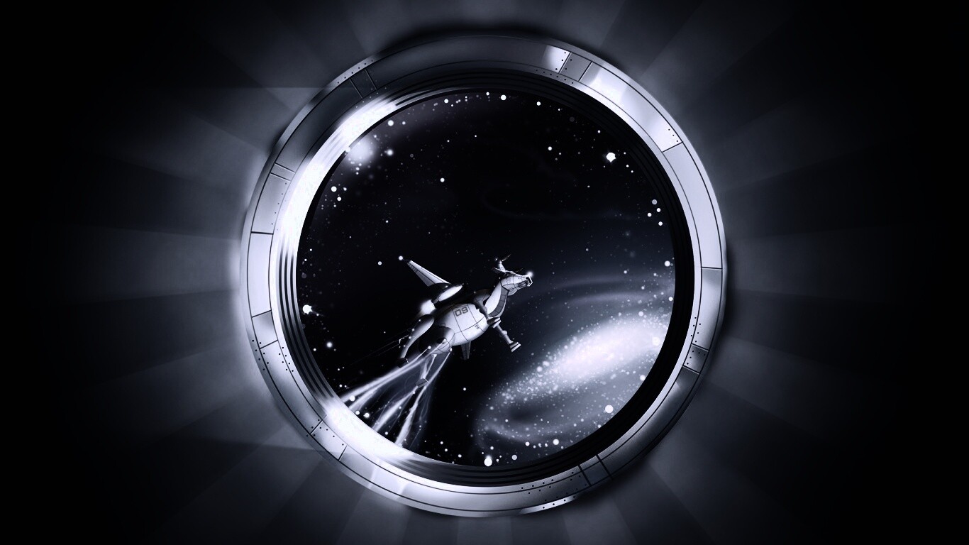 Космическая корова обои