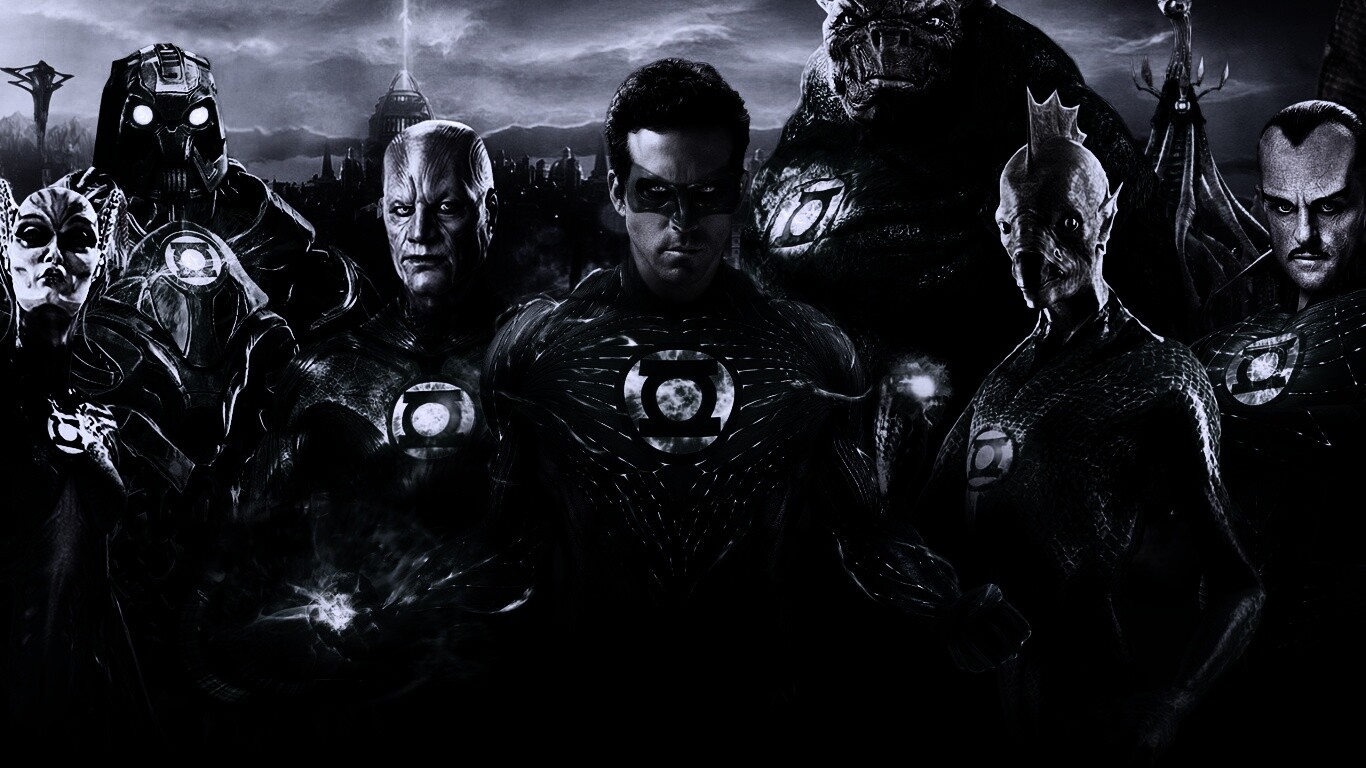 Зелёные фонари обои