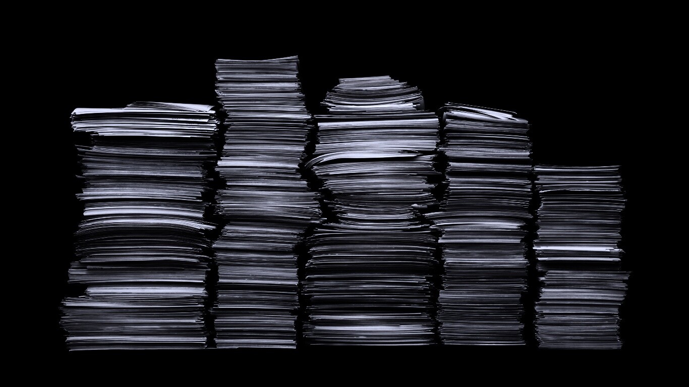 Стопки листов бумаги обои