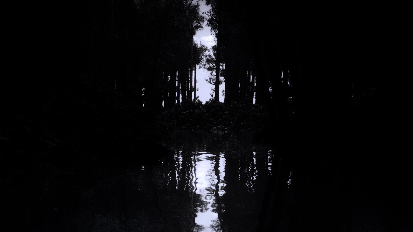 Болото в лесу обои