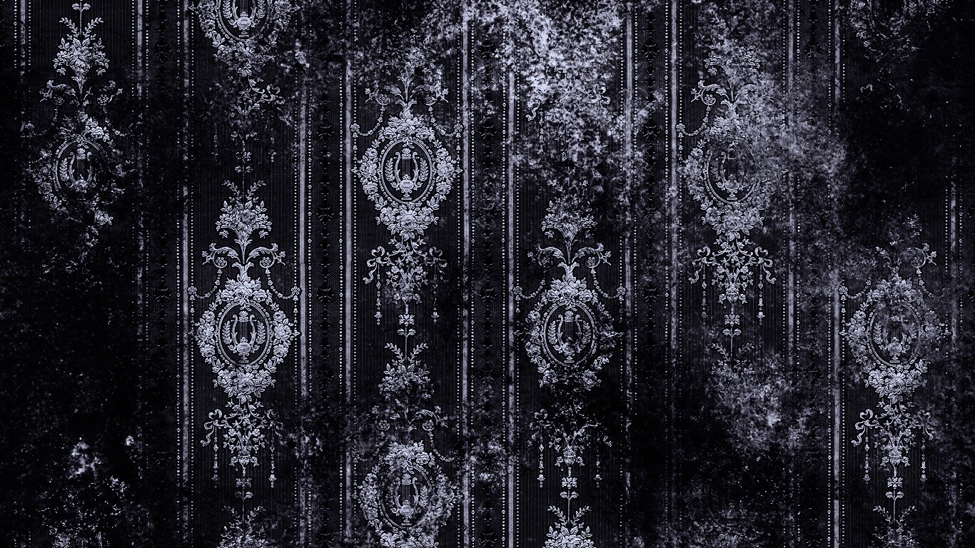 Старинные фиолетовые обои с узорами обои