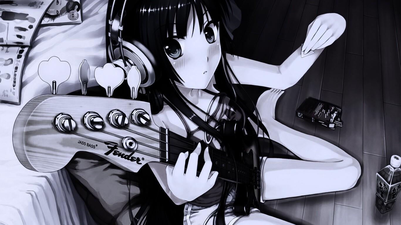 Лоли с гитарой обои