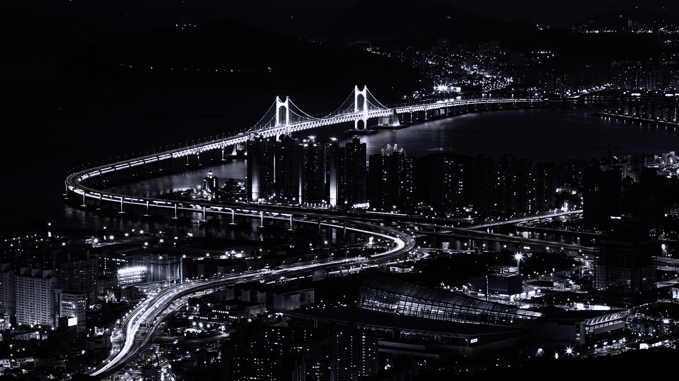 Ночной город обои