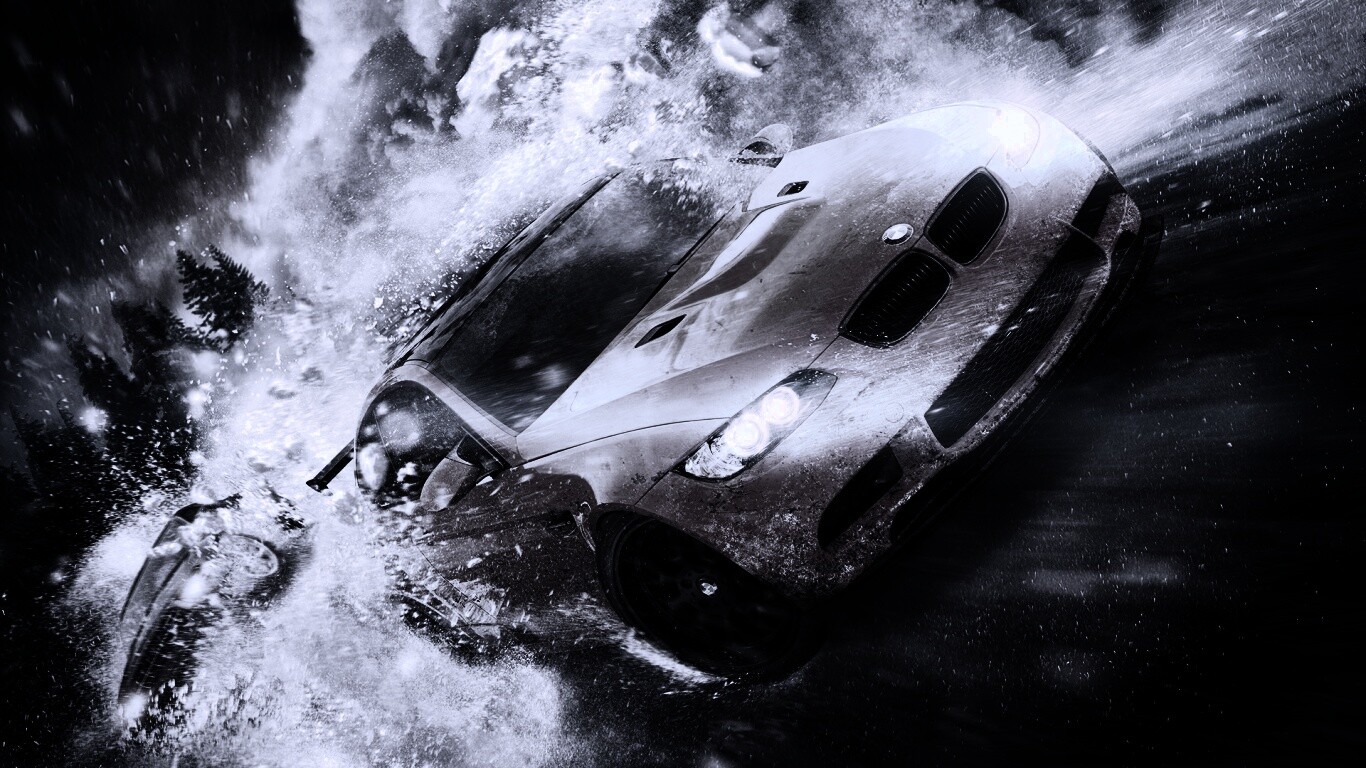 Погоня за оранжевым BMW обои