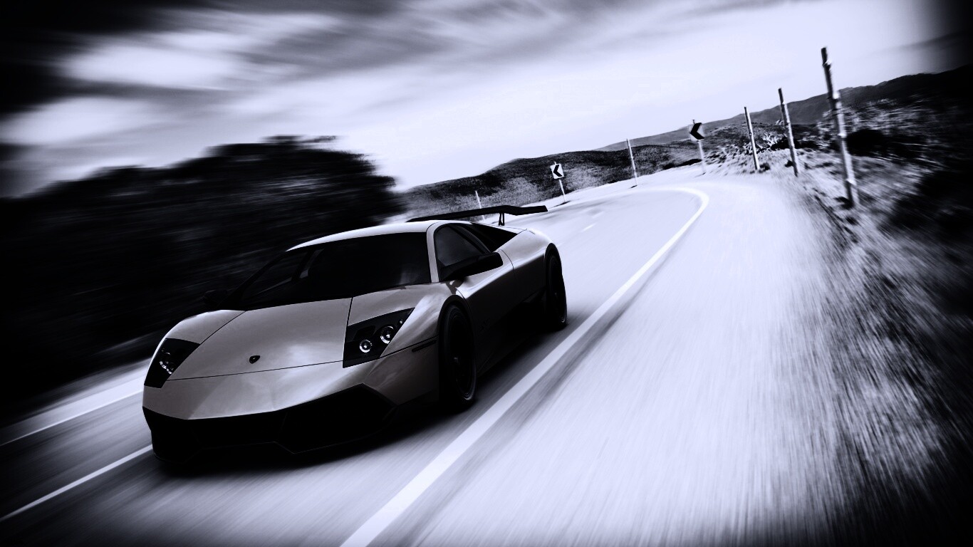 Желтая Ламборджини обои