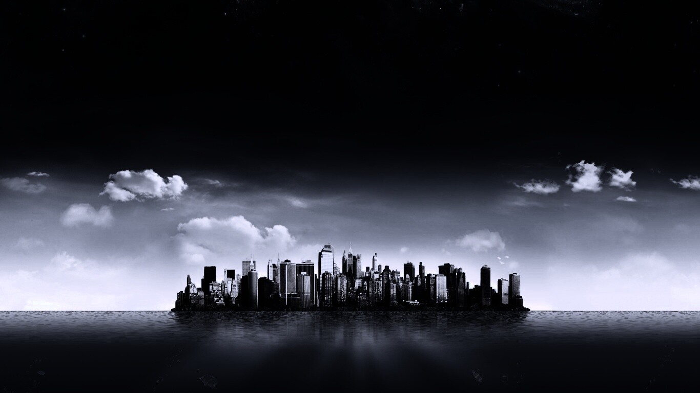 Город на острове обои