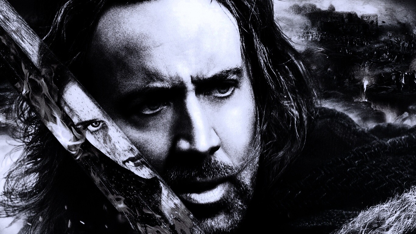 Николас Кейдж в фильме Время ведьм обои