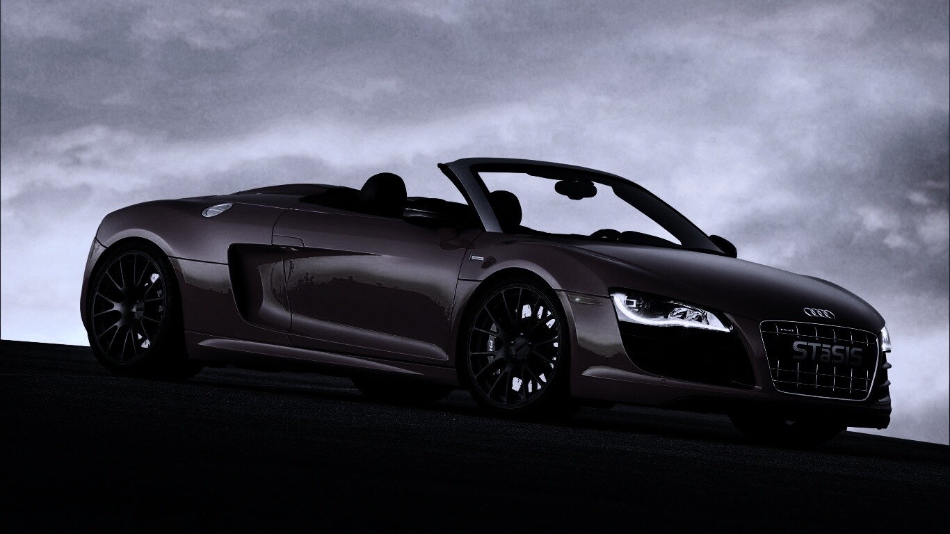 Красная Audi обои