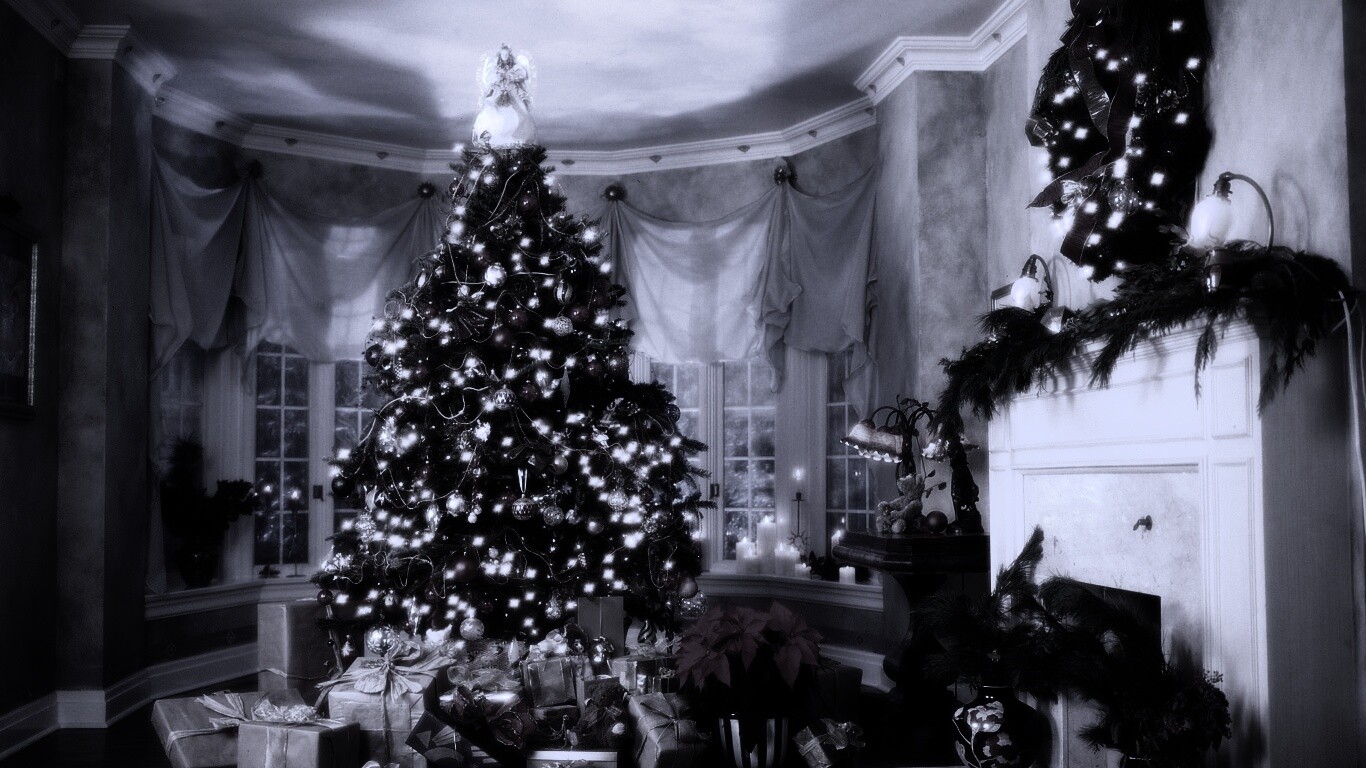 Подарки под ёлкой обои