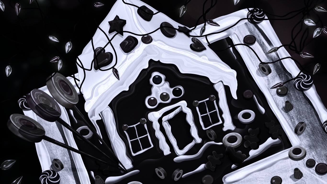 Пряничный домик обои