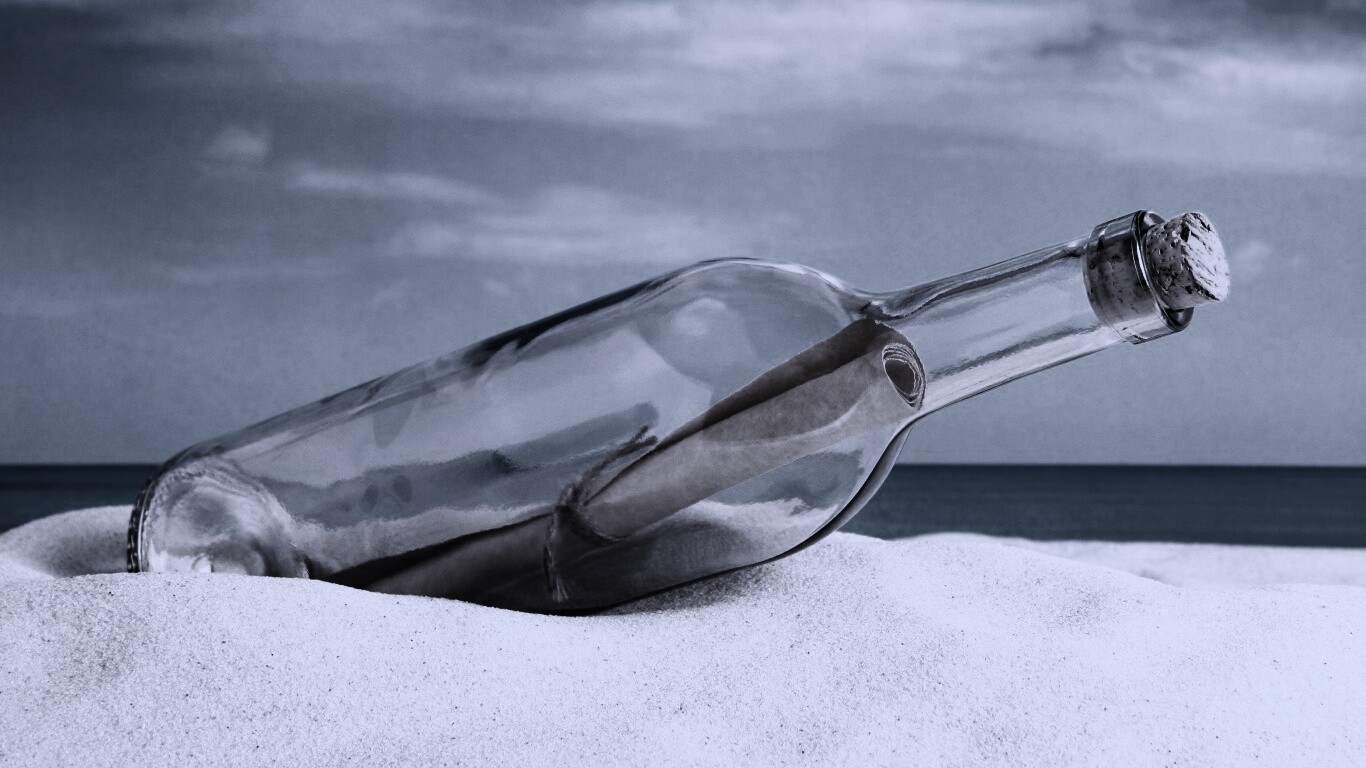 Послание в бутылке обои