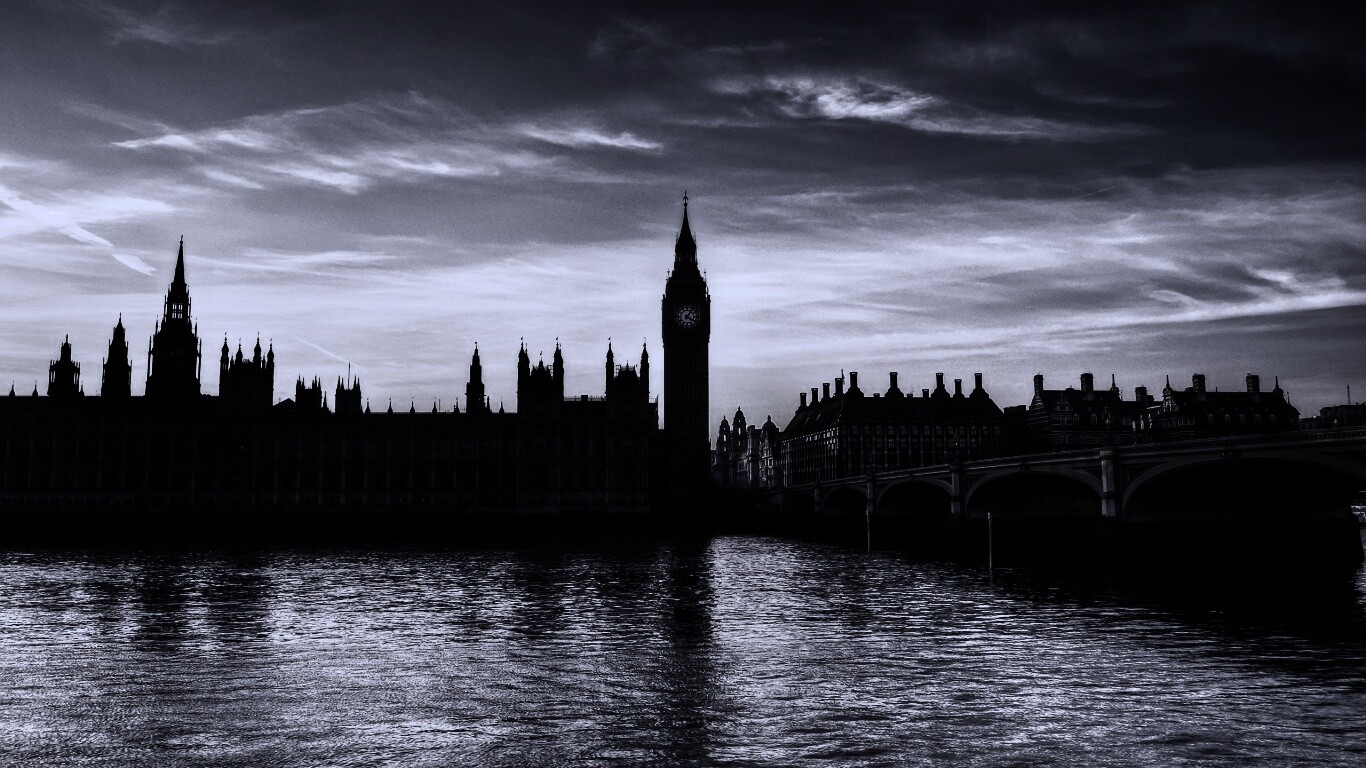 Биг-Бен на берегу Темзы обои