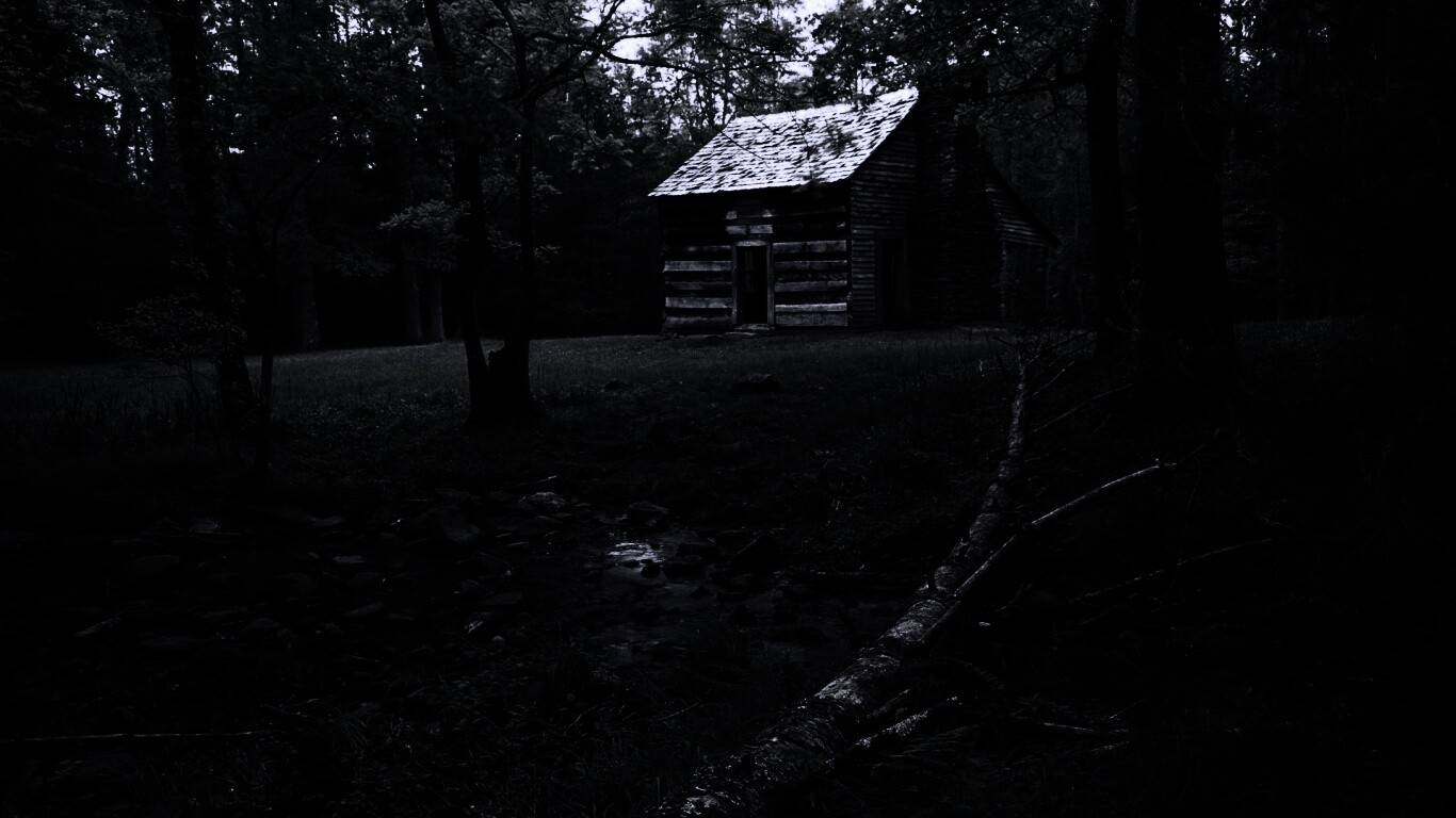 Домик в лесу обои