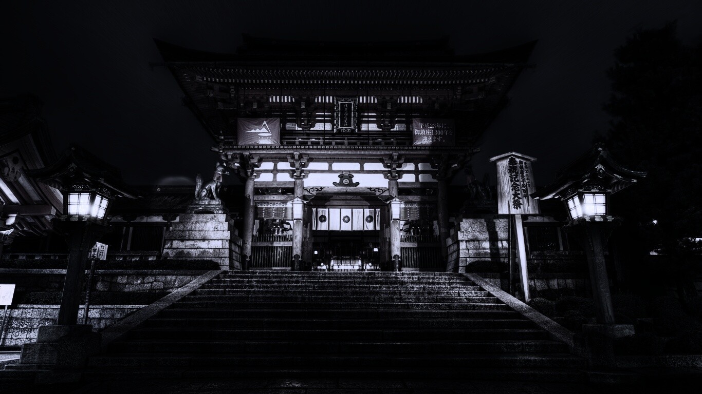 Китайский храм обои