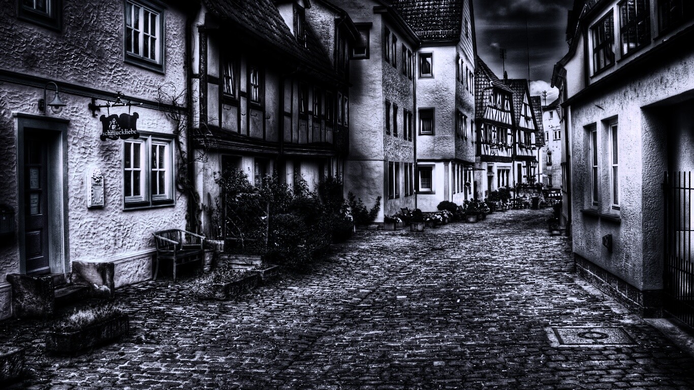 Старый городок обои