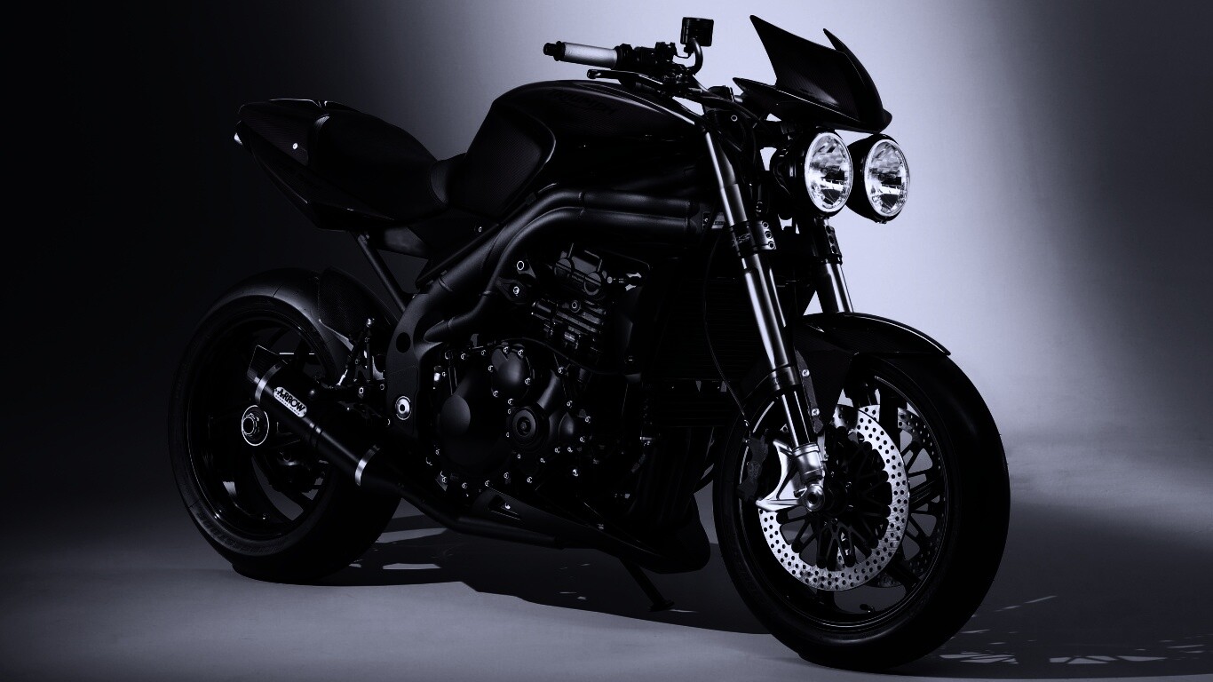 Мотоцикл в фотостудии обои