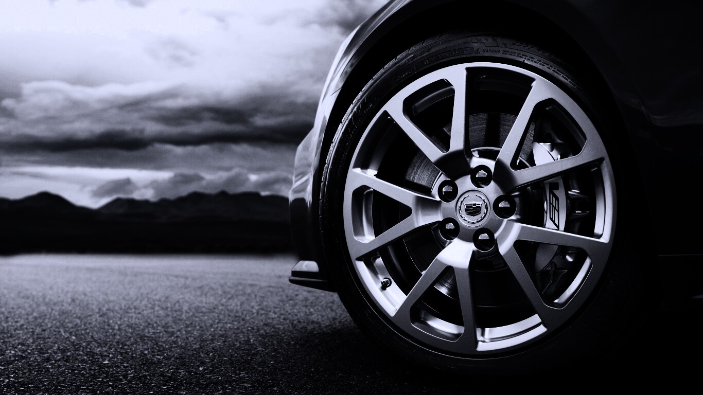 Колесо кадиллака обои