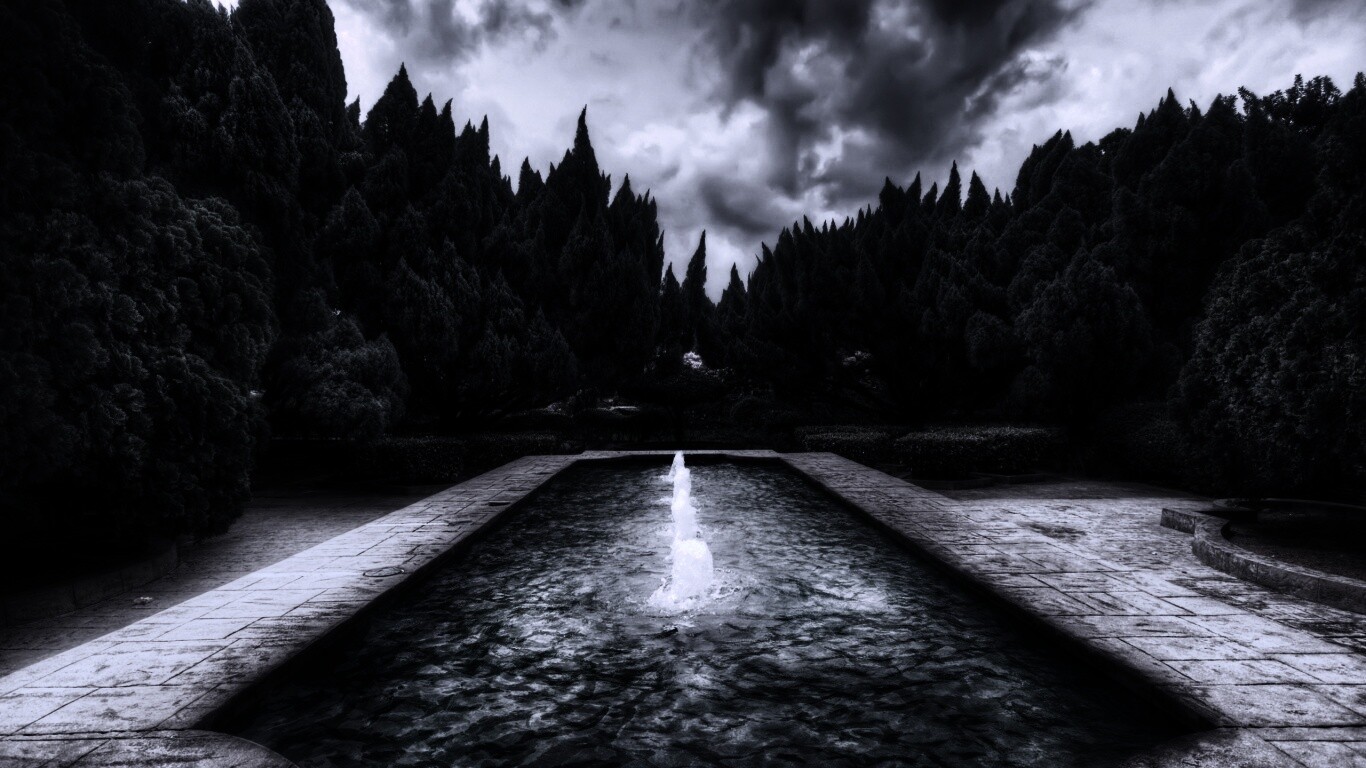 Фонтан в заповеднике обои