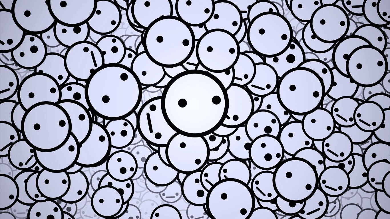 Фон из смайликов обои